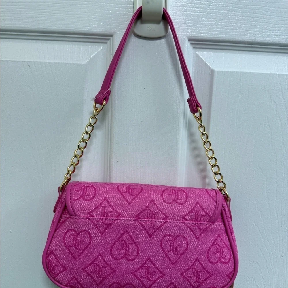 NWT Juicy Couture Pink Precious Moments Flap Shoulder Bag